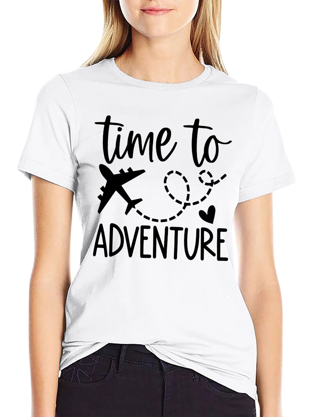 Time To Adventure Black T-Shirt