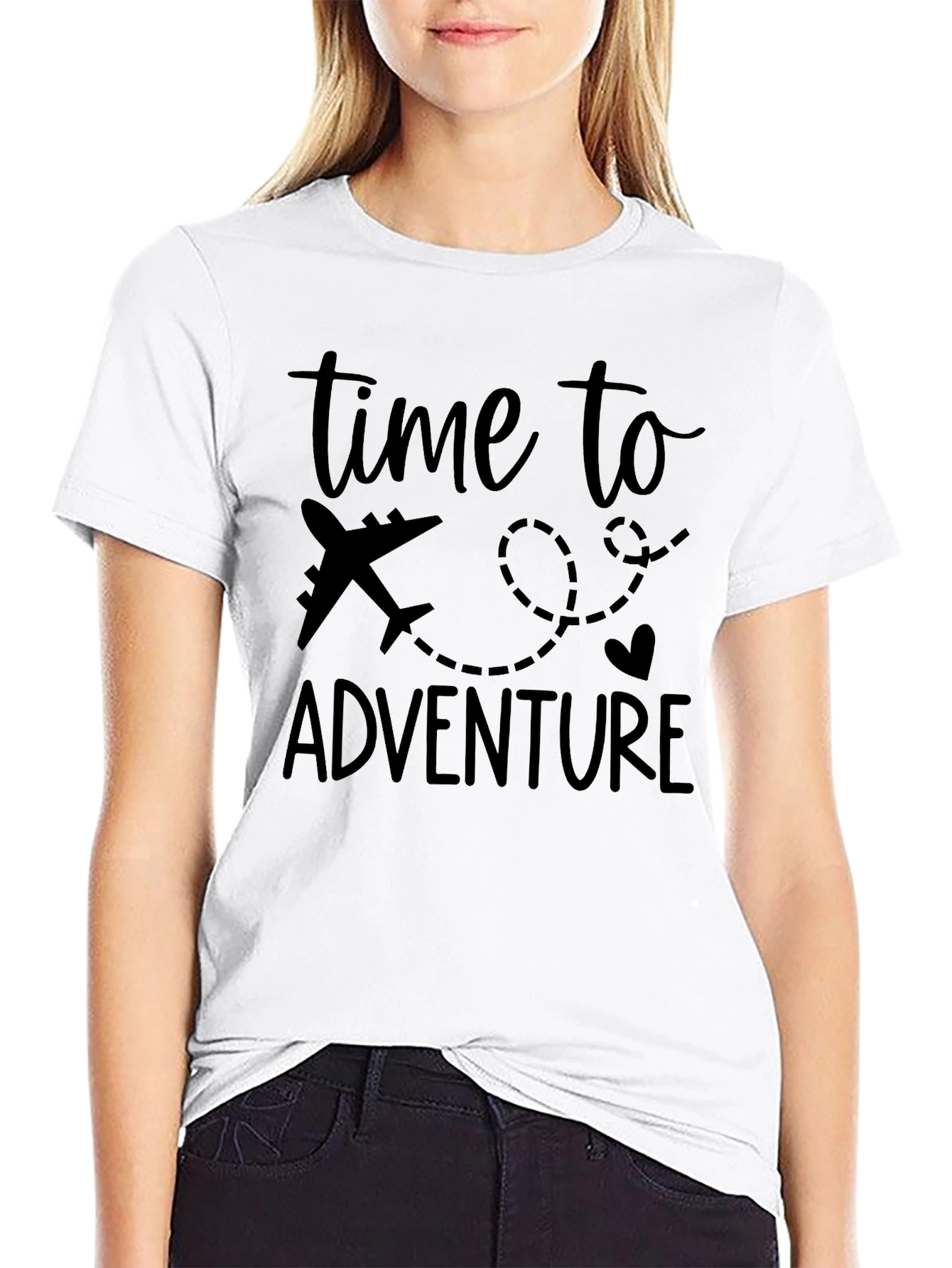 Time To Adventure Black T-Shirt