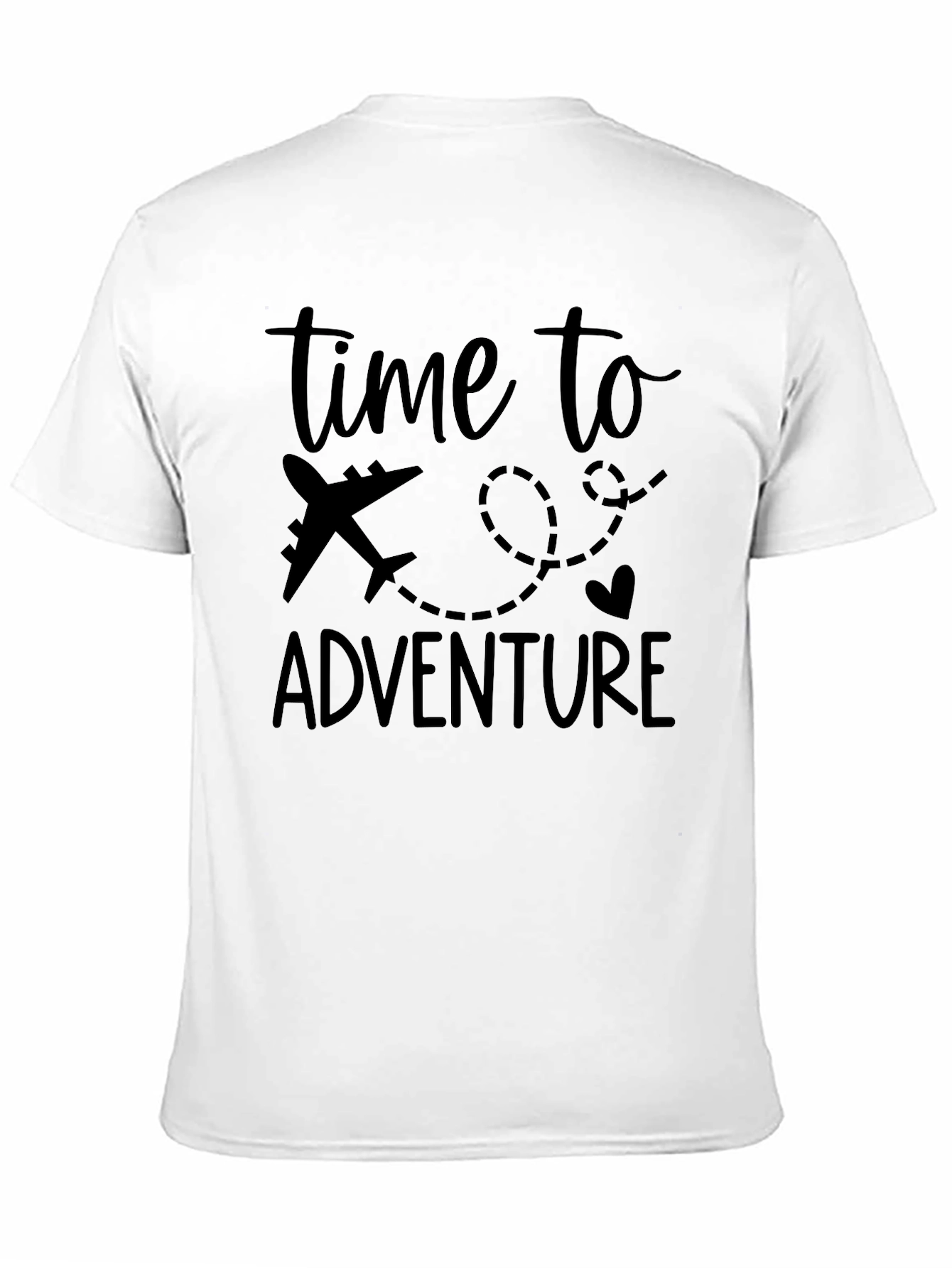 Time To Adventure Black T-Shirt