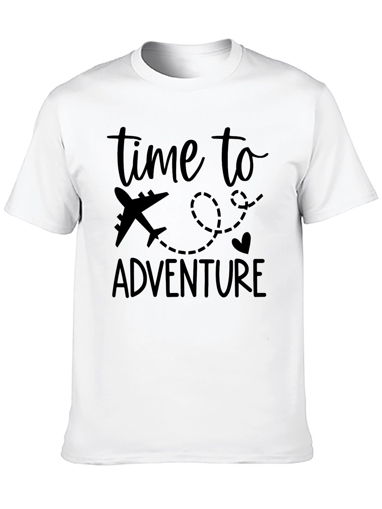 Time To Adventure Black T-Shirt