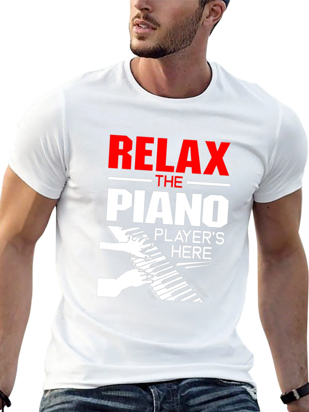 Relax Piano Player T-Shirt - Music Lover Gift