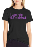 Blessed Graphic Tee - Soft Cotton Crew Neck T-Shirt