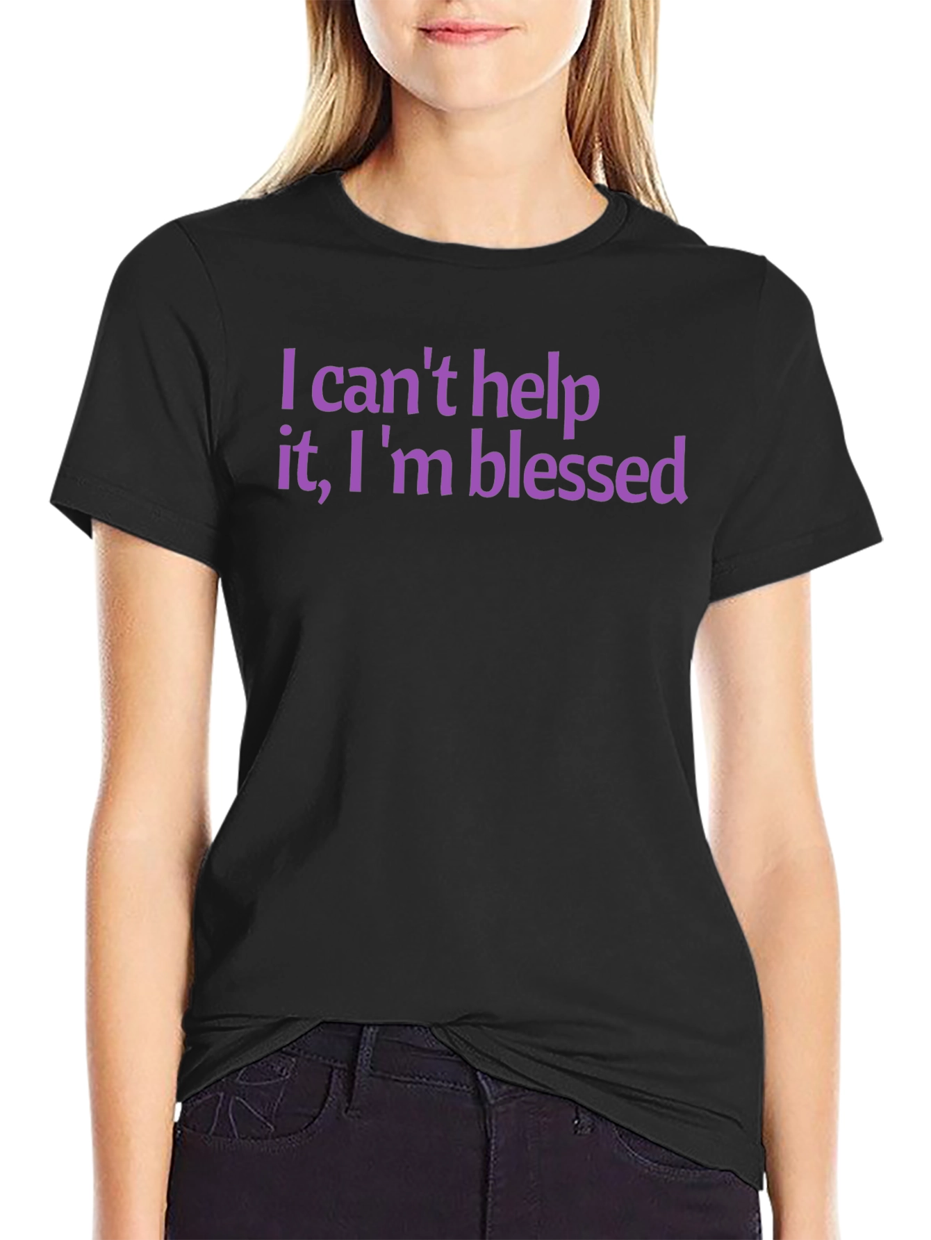 Blessed Graphic Tee - Soft Cotton Crew Neck T-Shirt