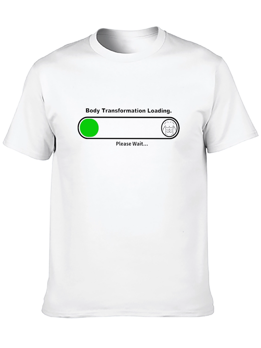 Body Transformation Loading Graphic Tee - Black