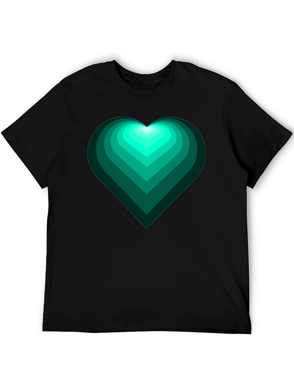 Emerald Heart Graphic Tee - Trendy Mens Shirt