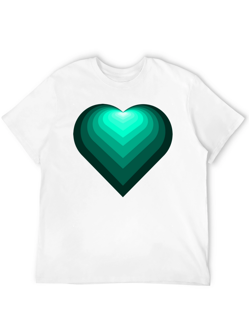 Emerald Heart Graphic Tee - Trendy Mens Shirt