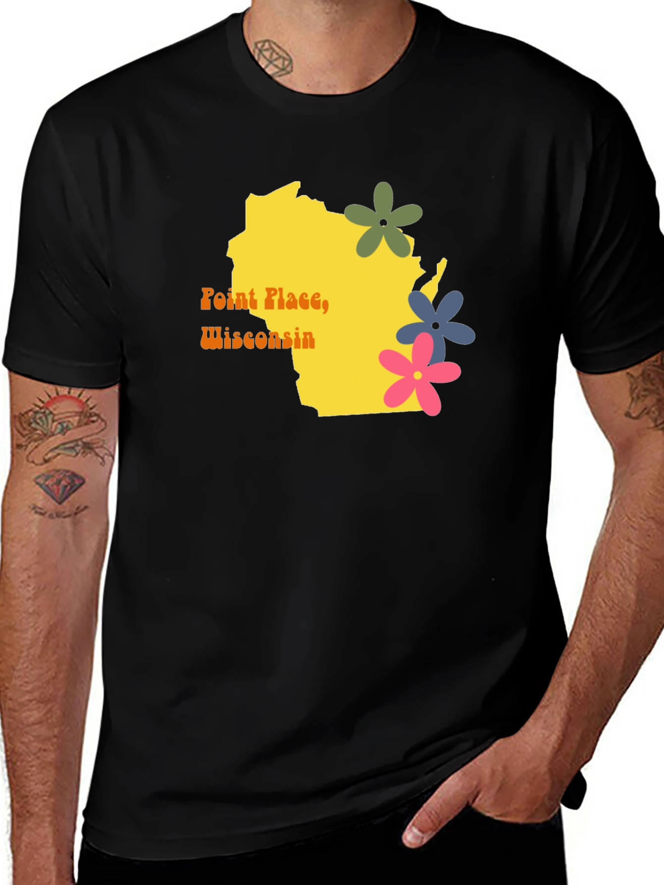 Point Place Wisconsin Retro T-Shirt