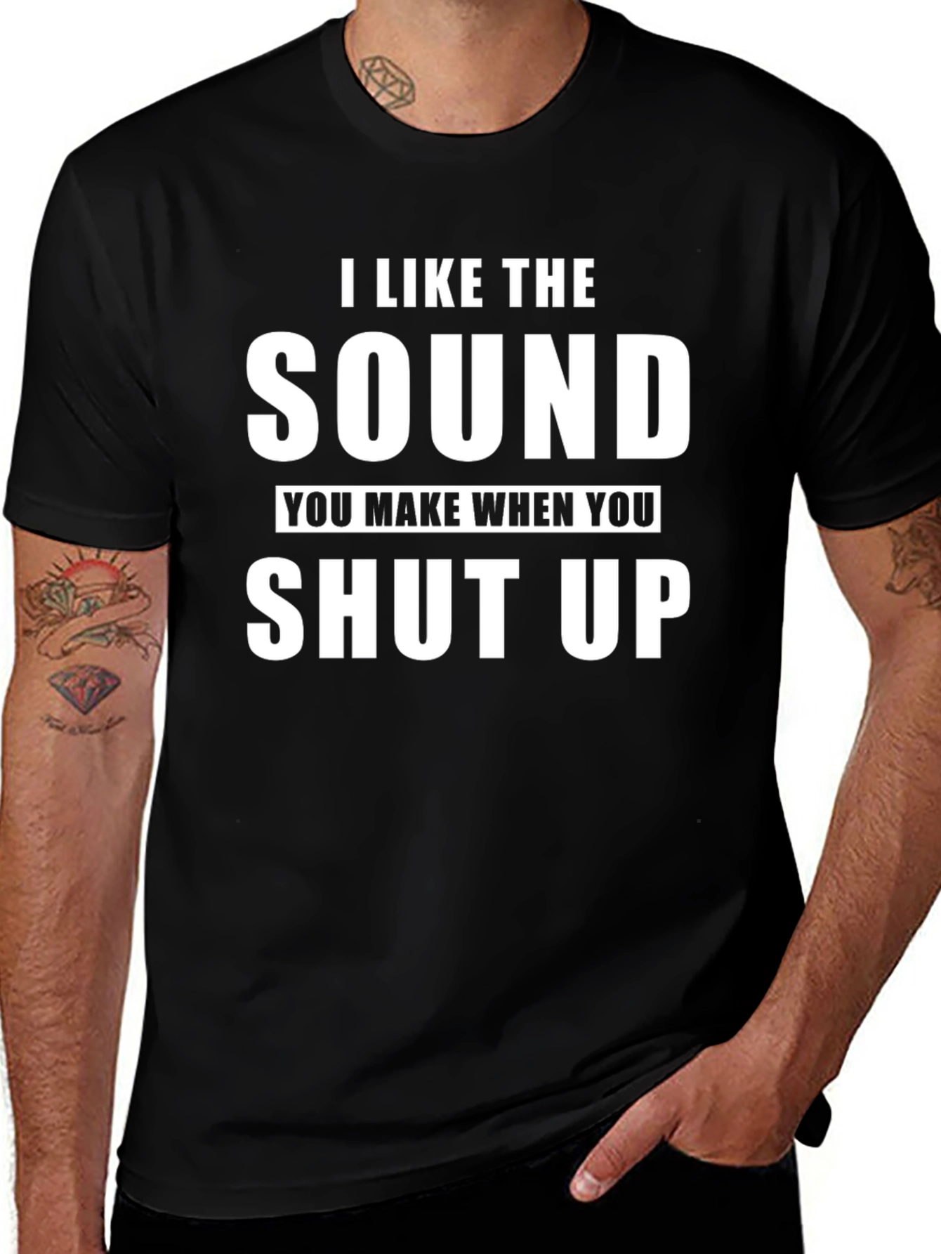 I Like The Sound Black T-Shirt