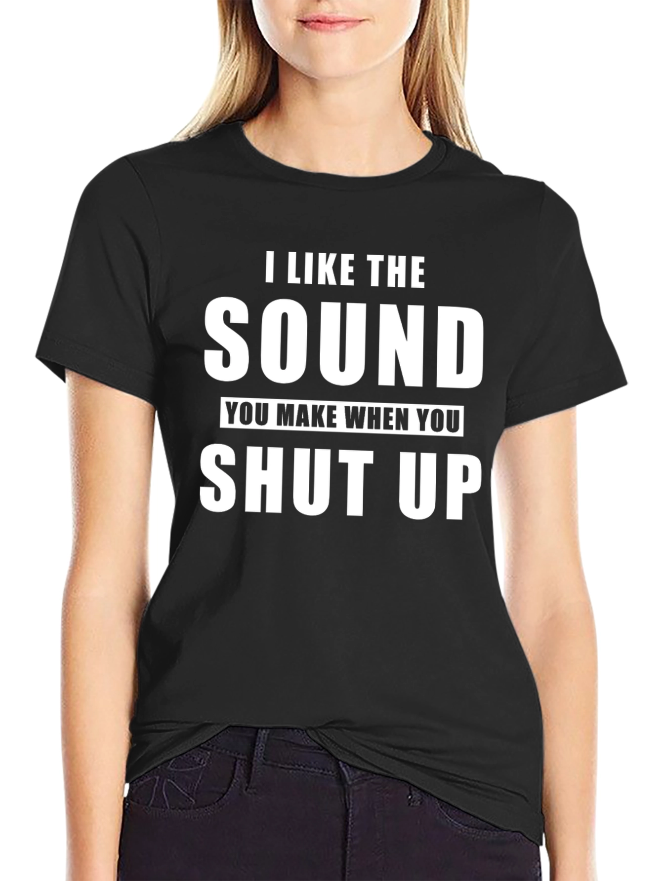 I Like The Sound Black T-Shirt