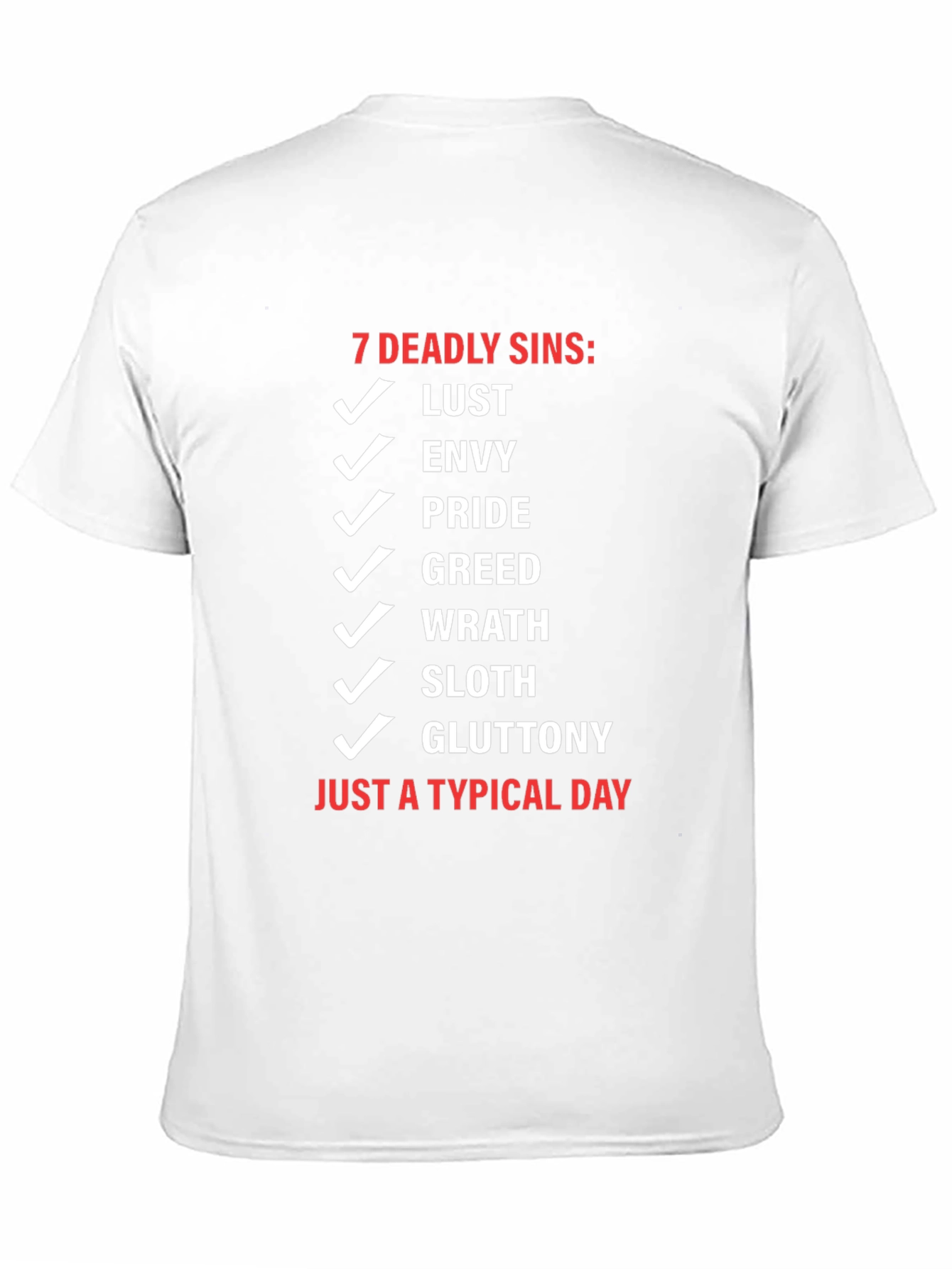 7 Deadly Sins Typical Day Black T-Shirt