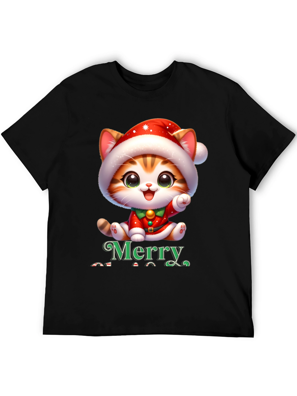Merry Christmas Cat T-Shirt