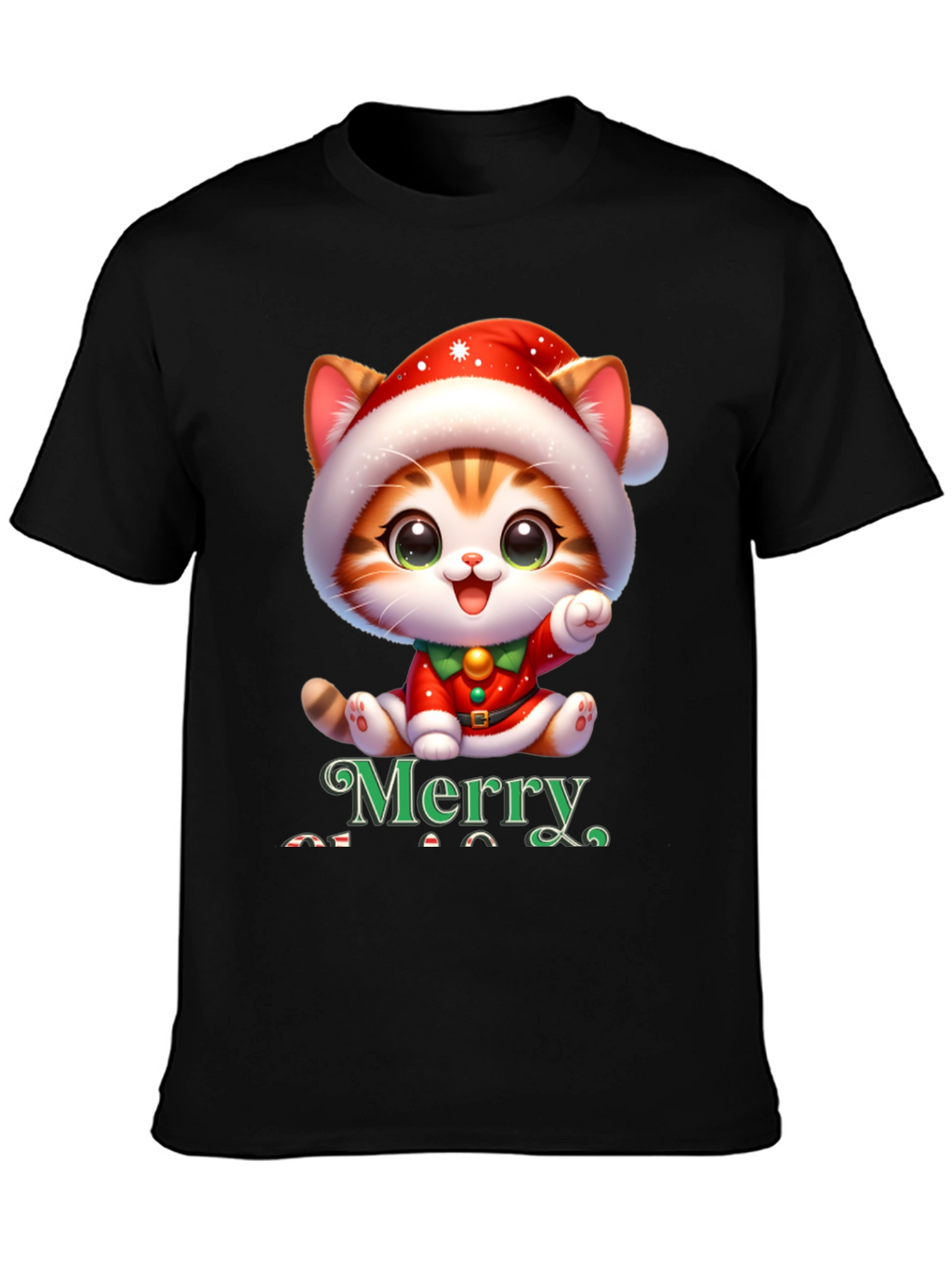 Merry Christmas Cat T-Shirt