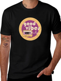 Good Vibes Cassette Tape Graphic Tee - Retro Style