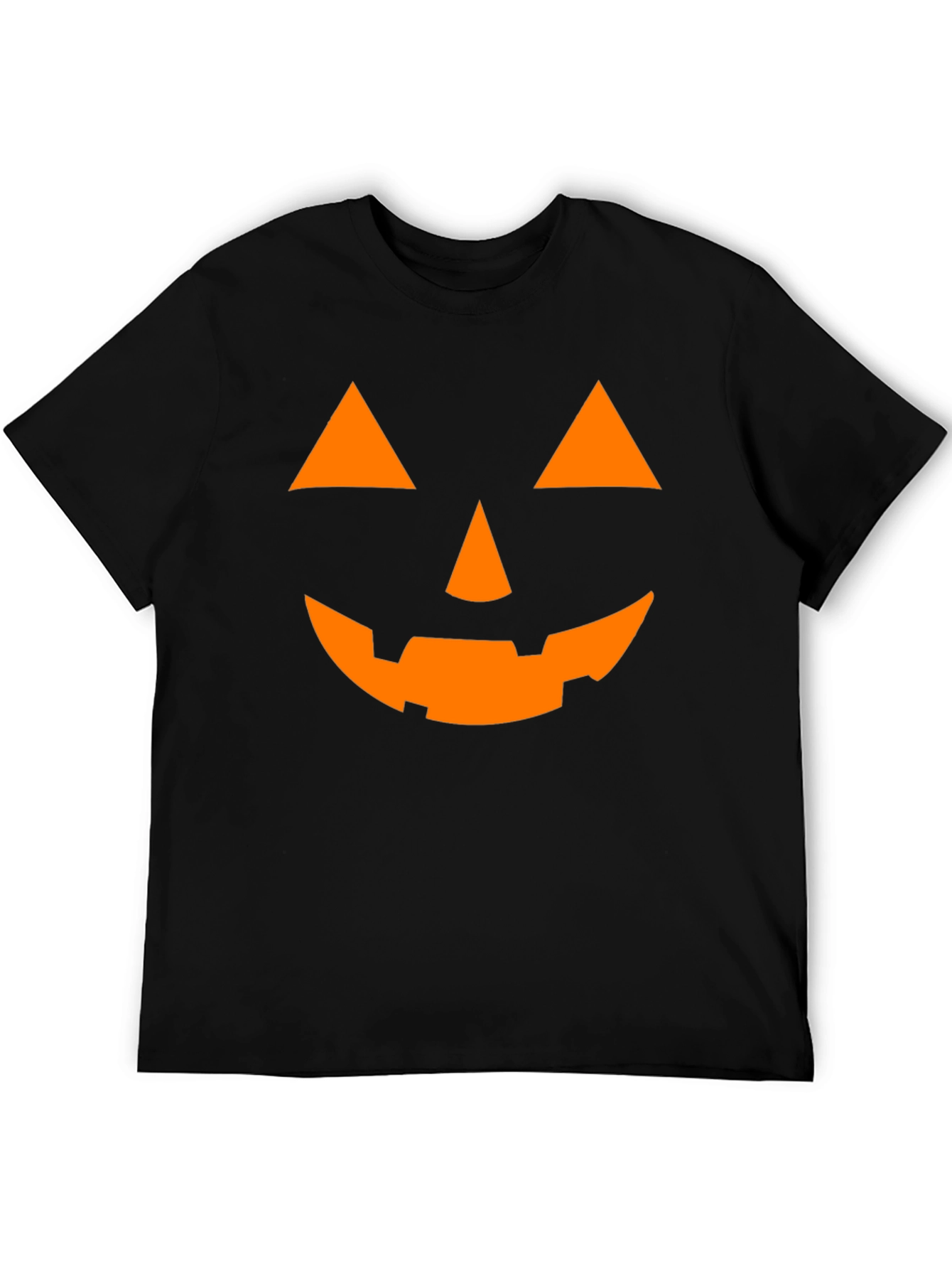 Halloween Pumpkin Face Graphic T-Shirt
