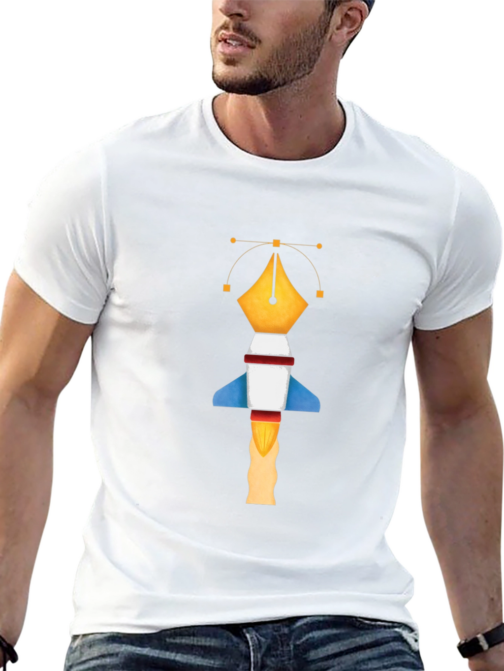 Graphic Designer Pen Rocket T-Shirt