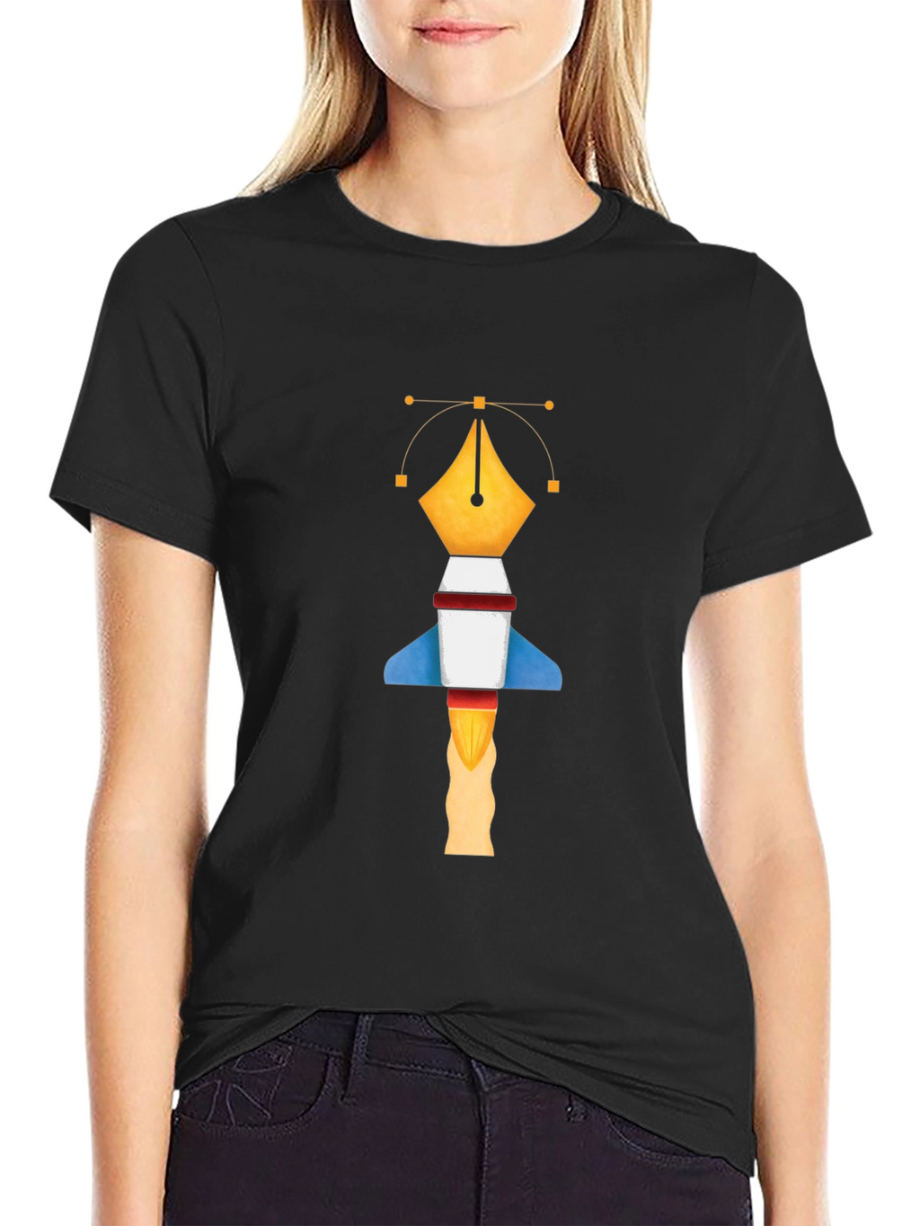 Graphic Designer Pen Rocket T-Shirt