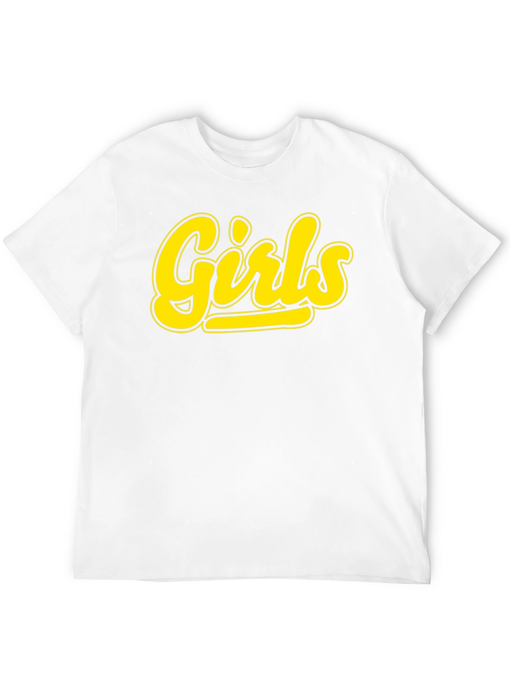 Girls Black T-Shirt - Bold Yellow Graphic Tee