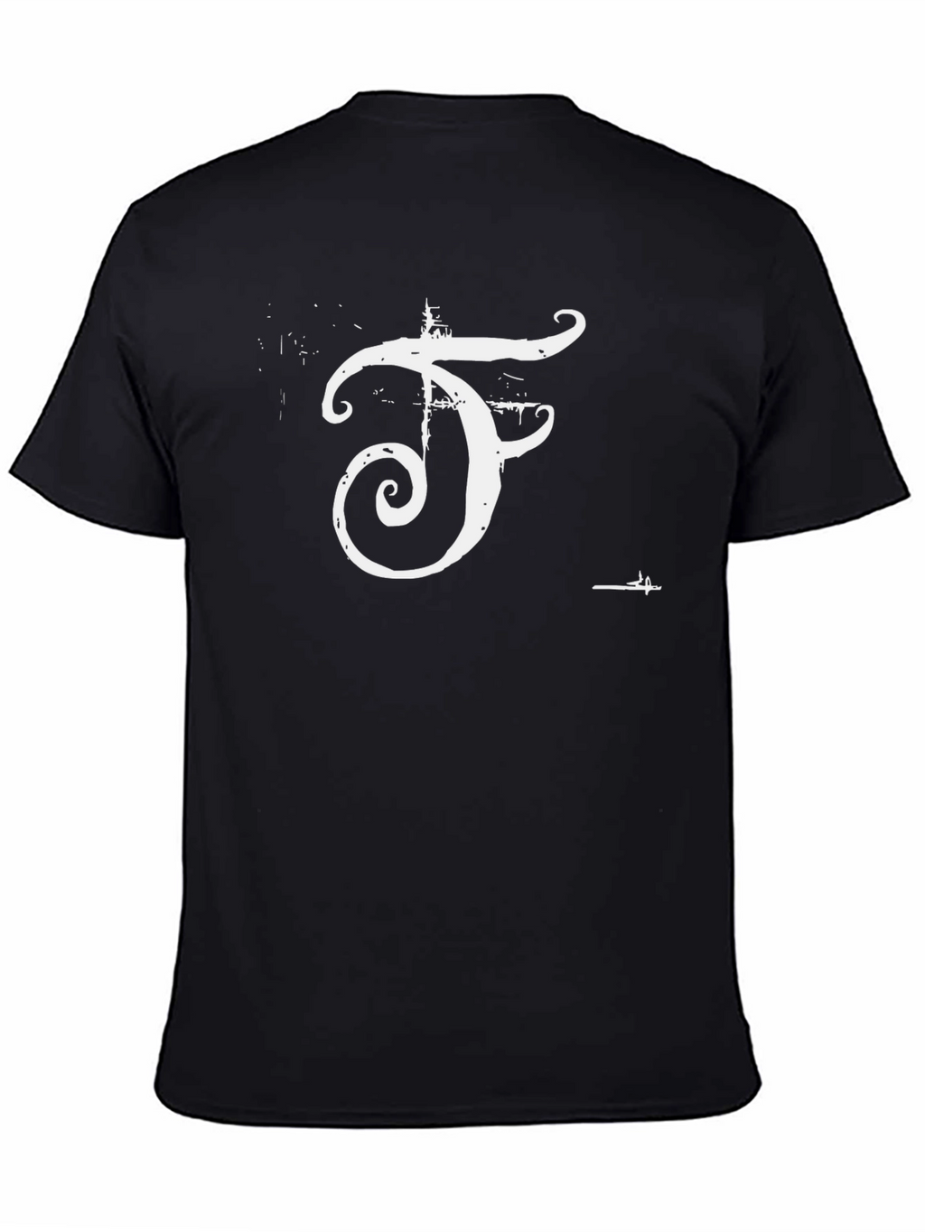 Modern F Graphic Black T-Shirt