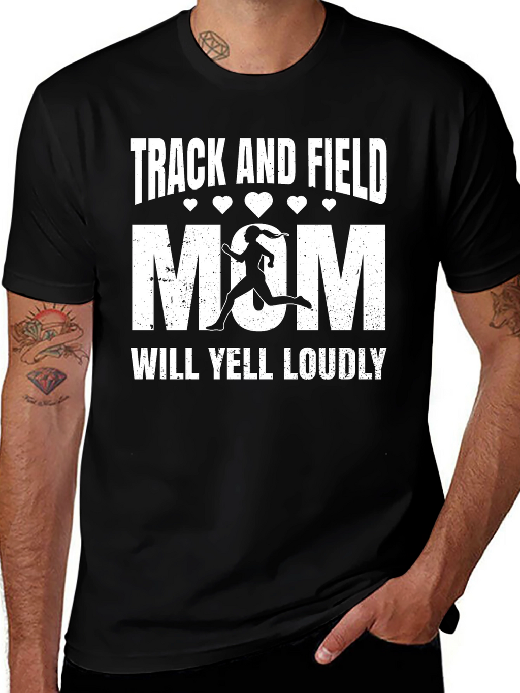 Track and Field Mom Graphic Tee