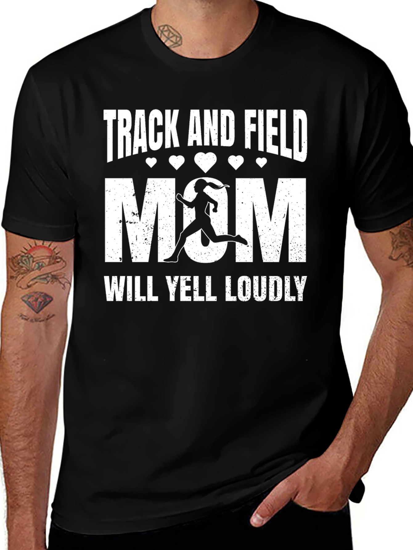 Track and Field Mom Graphic Tee