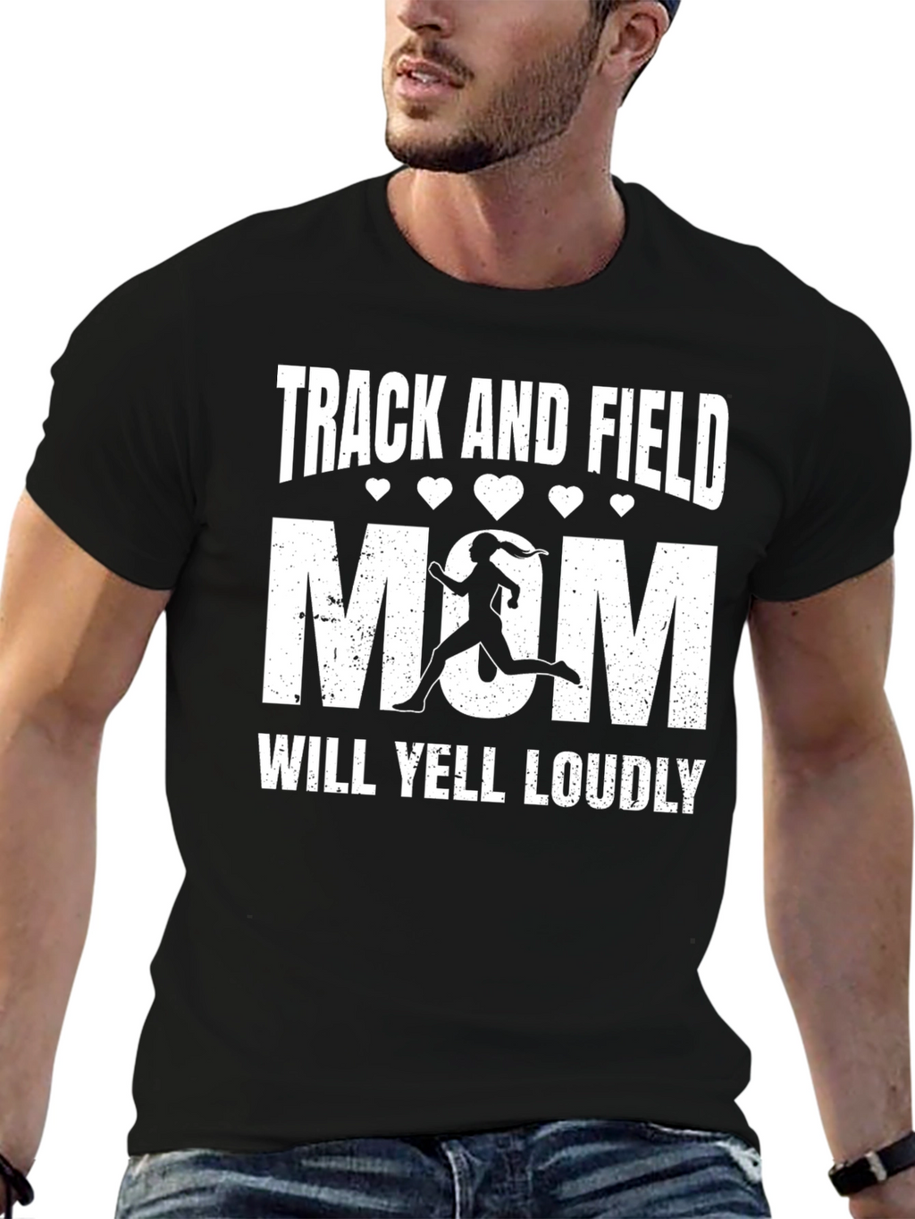 Track and Field Mom Graphic Tee