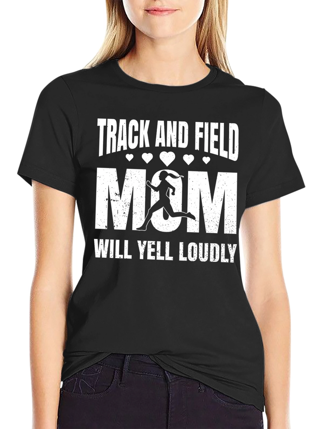Track and Field Mom Graphic Tee