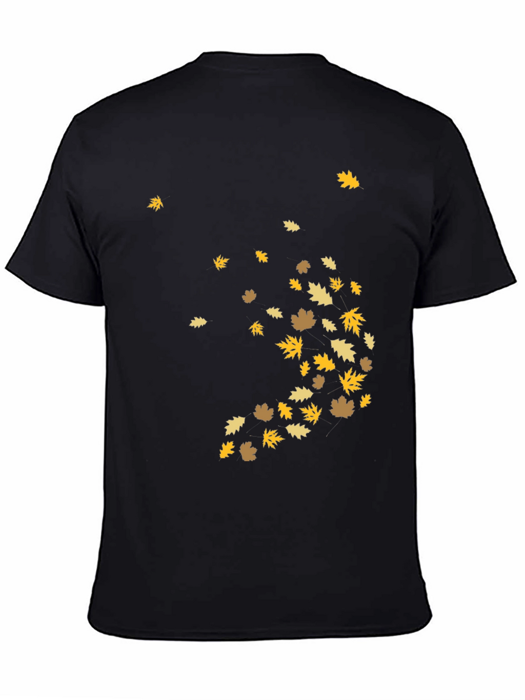 Autumn Leaves Graphic Tee - Black