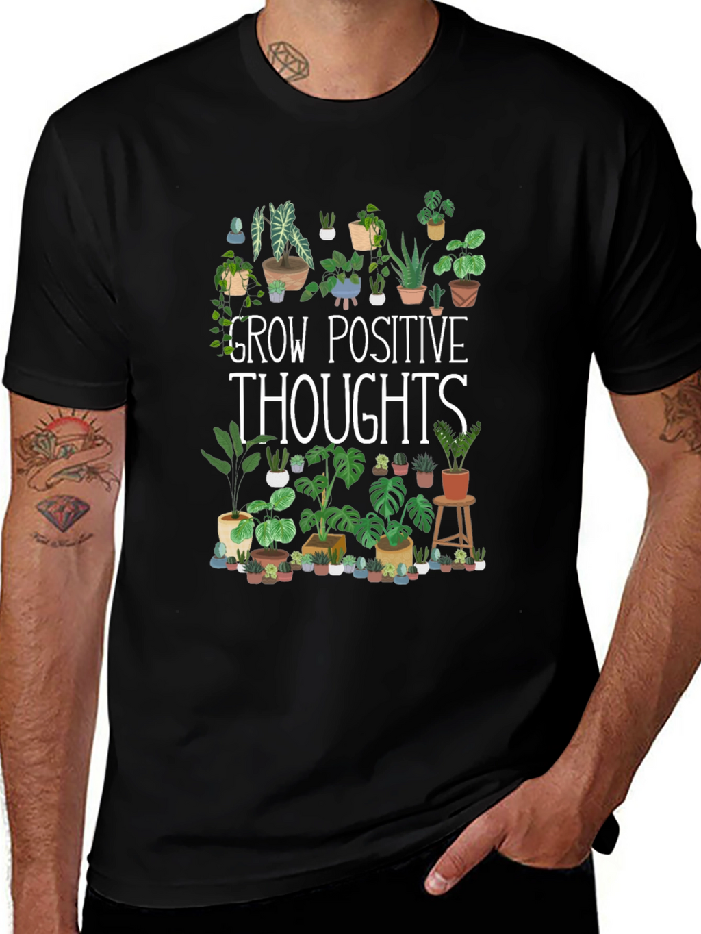 Grow Positive Thoughts Plant Lover Tee