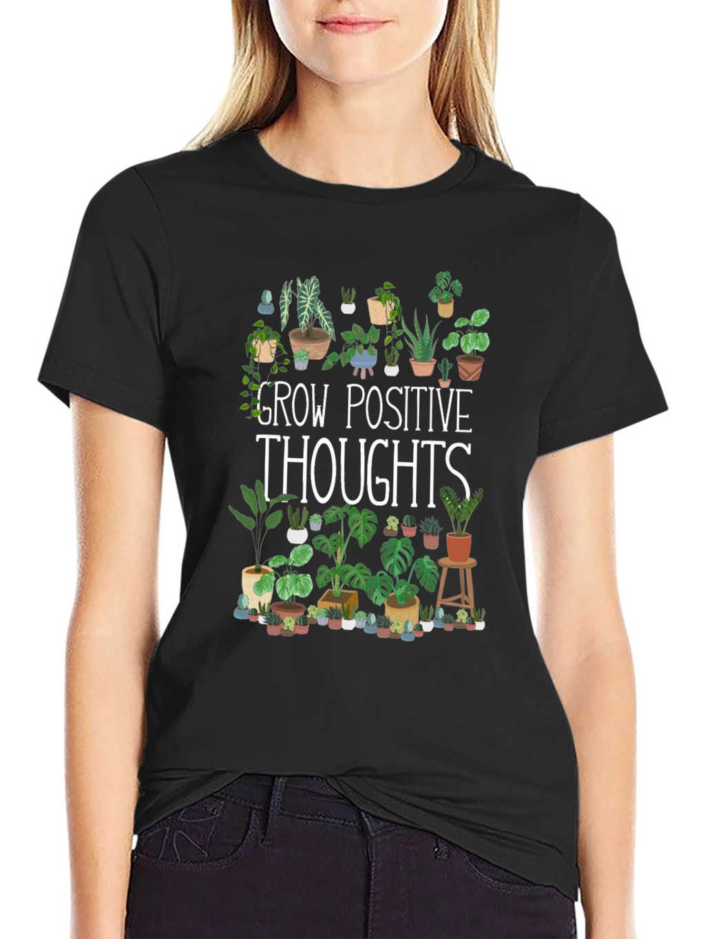 Grow Positive Thoughts Plant Lover Tee