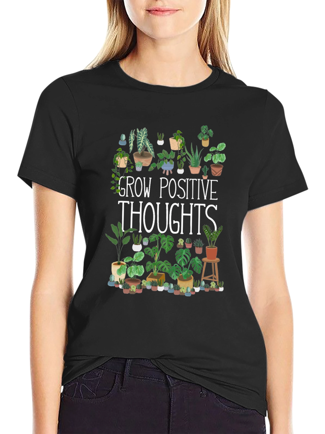 Grow Positive Thoughts Plant Lover Tee