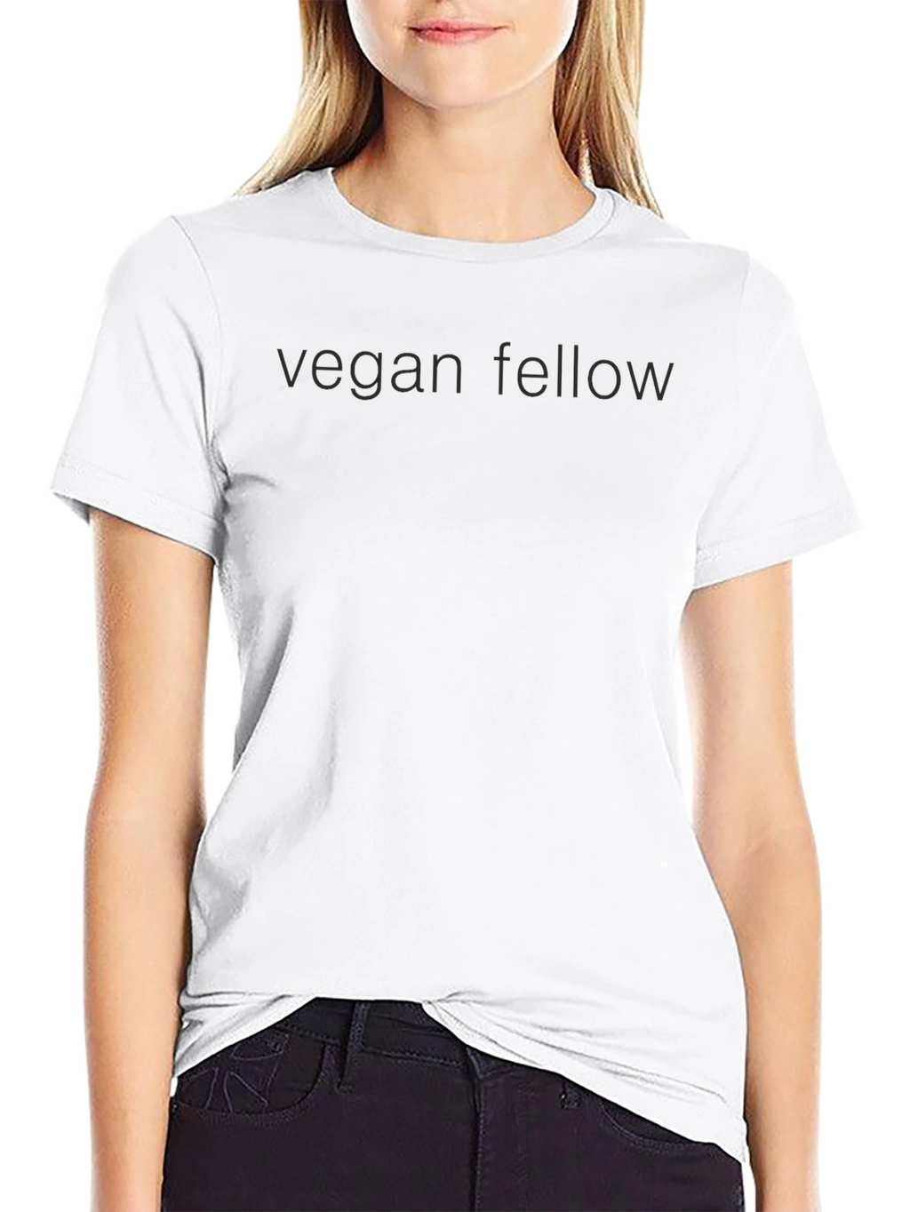 Vegan Fellow Black Crew Neck Tee