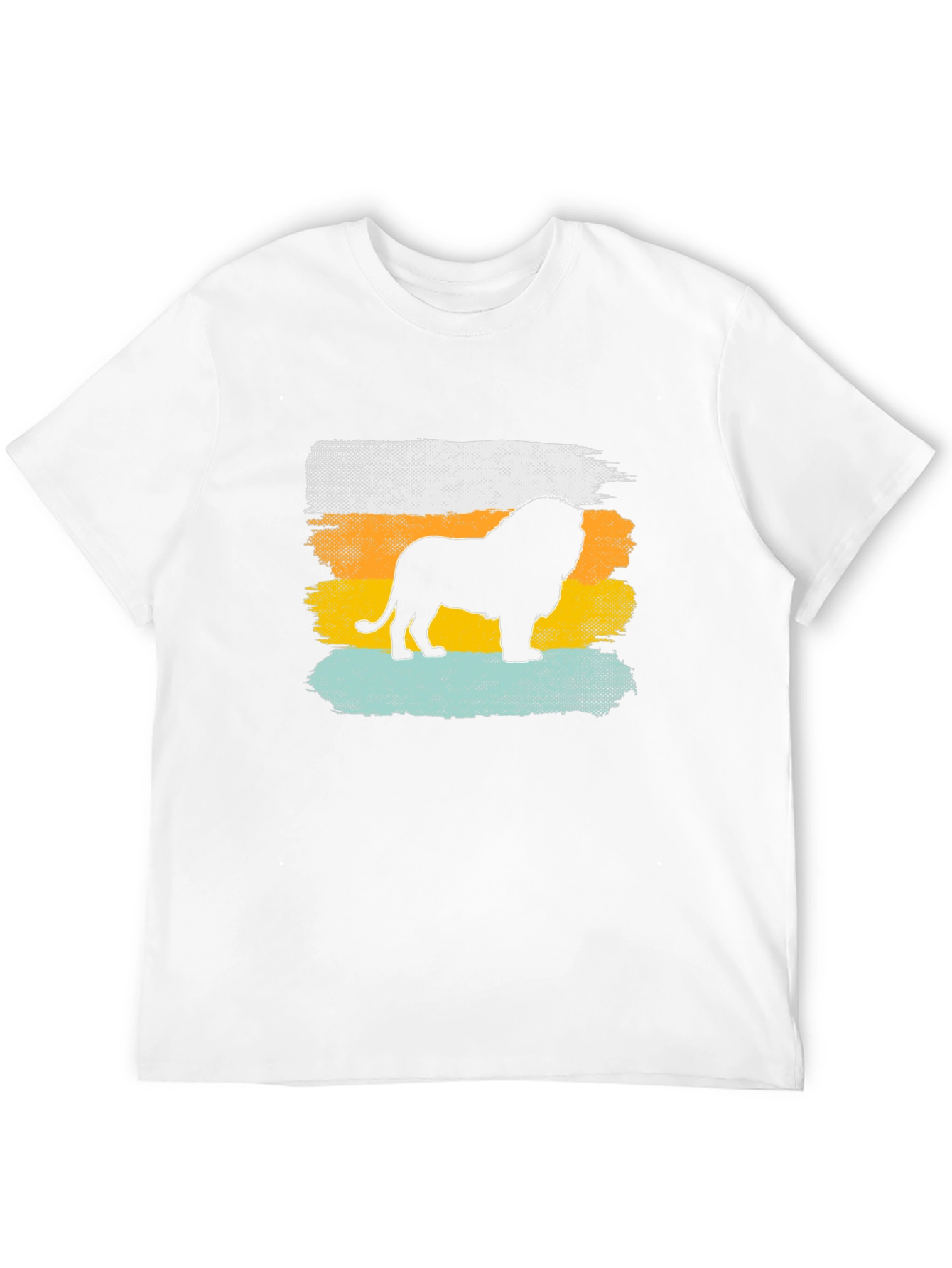 Lion Silhouette T-Shirt - Retro Style Tee