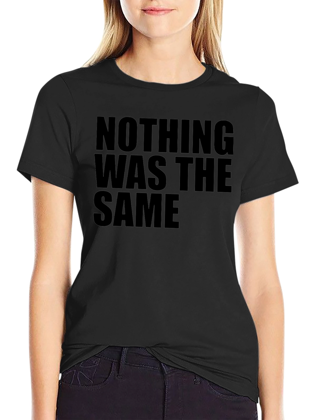 Nothing Was The Same Black Graphic Tee