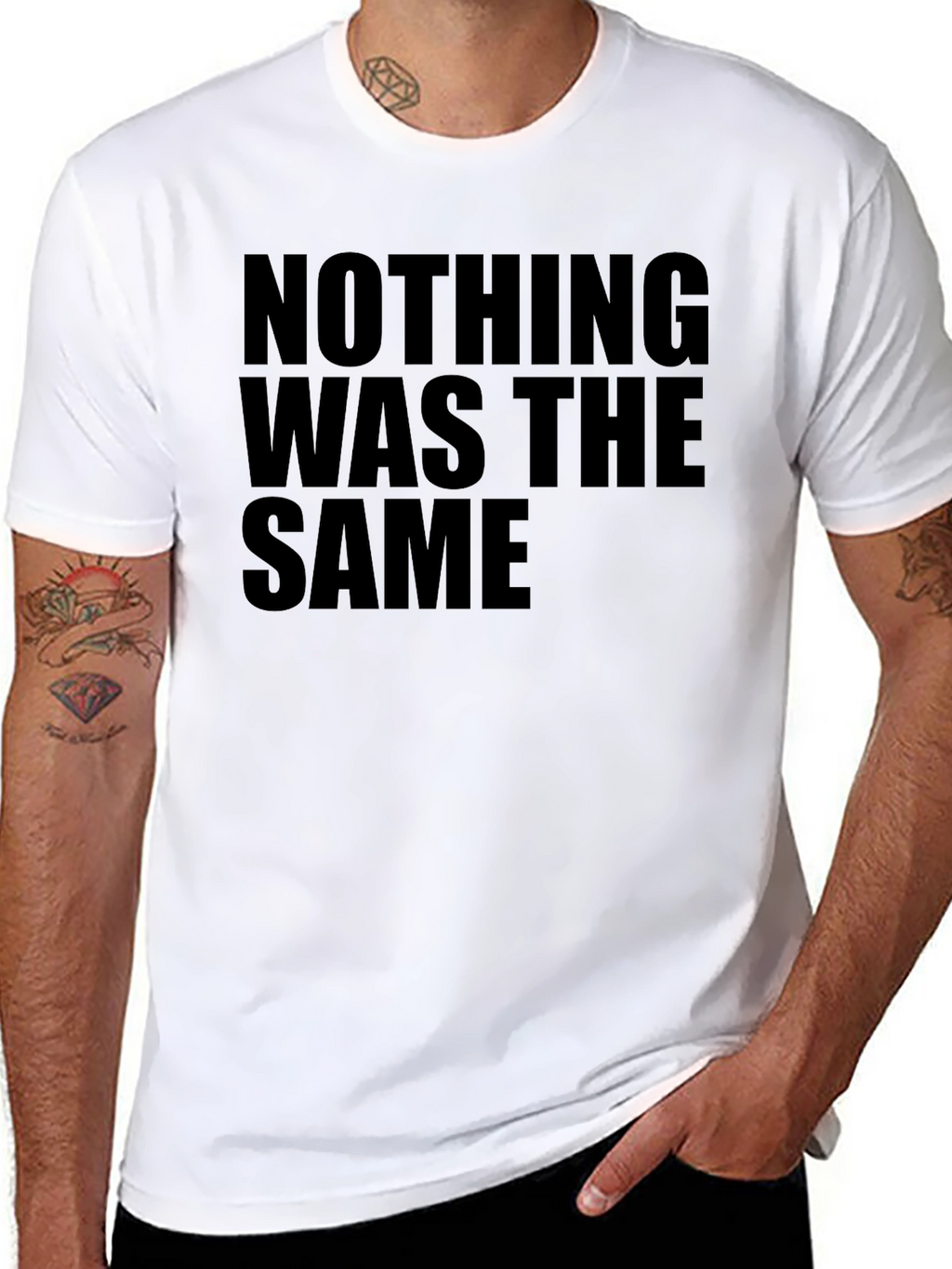 Nothing Was The Same Black Graphic Tee