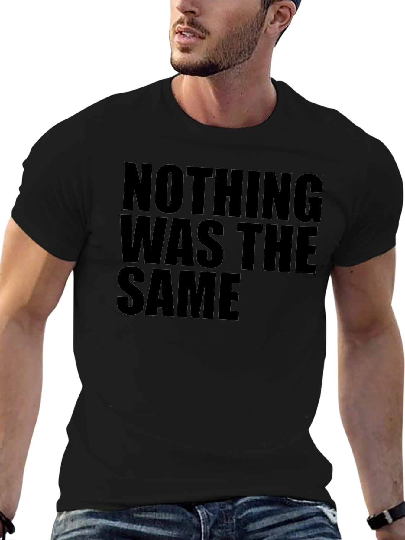 Nothing Was The Same Black Graphic Tee
