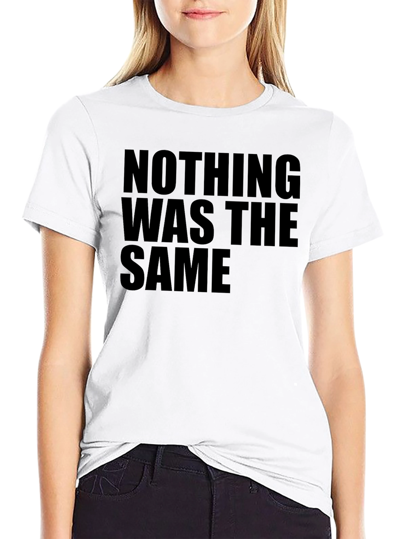 Nothing Was The Same Black Graphic Tee