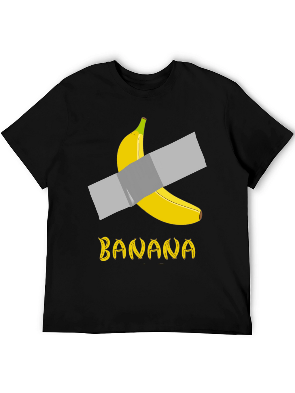 Banana Duct Tape T-Shirt: Funny Art Tee