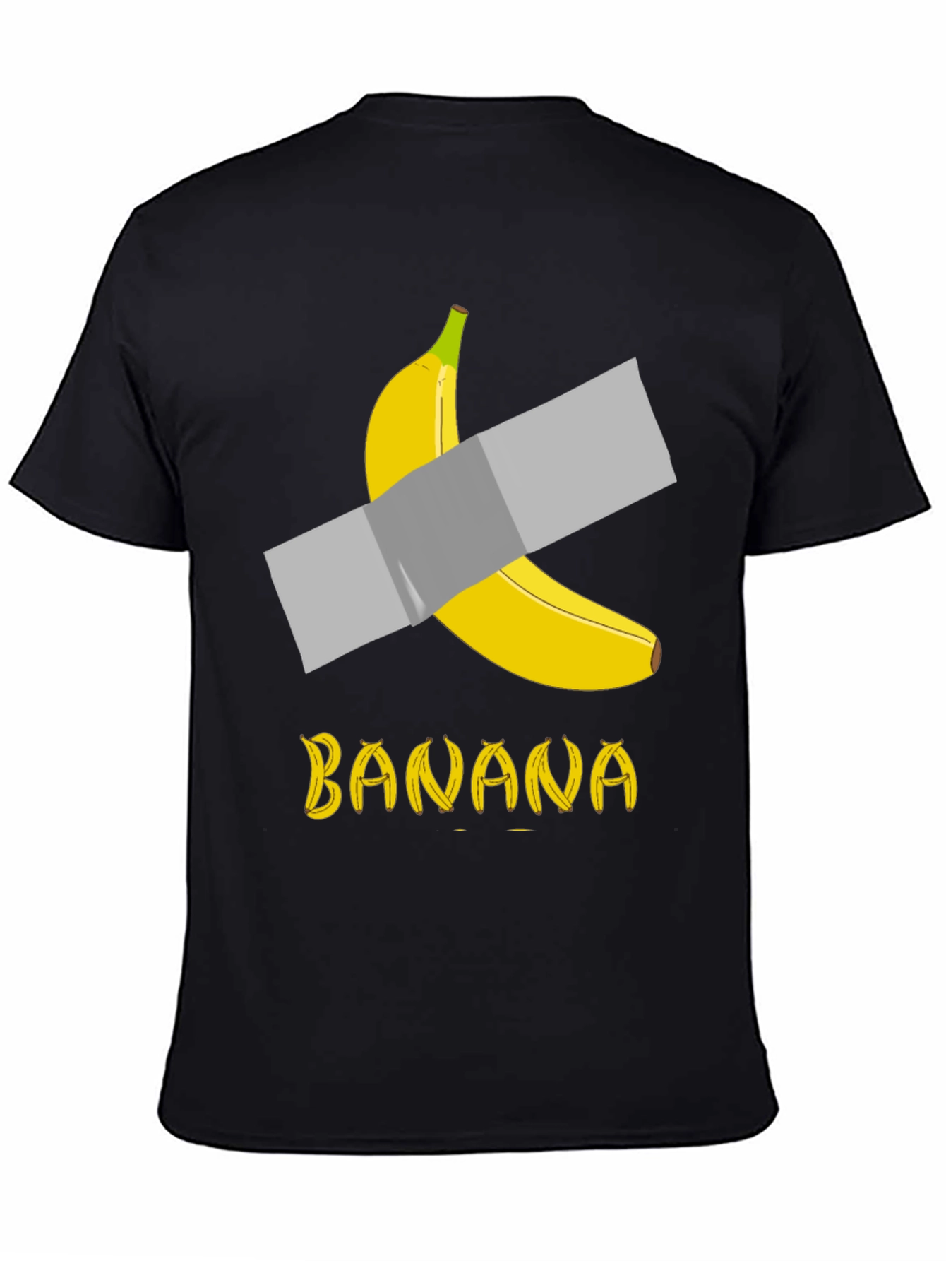 Banana Duct Tape T-Shirt: Funny Art Tee