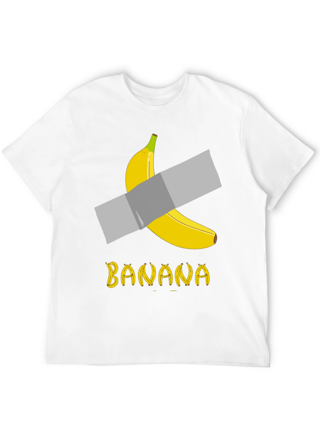 Banana Duct Tape T-Shirt: Funny Art Tee