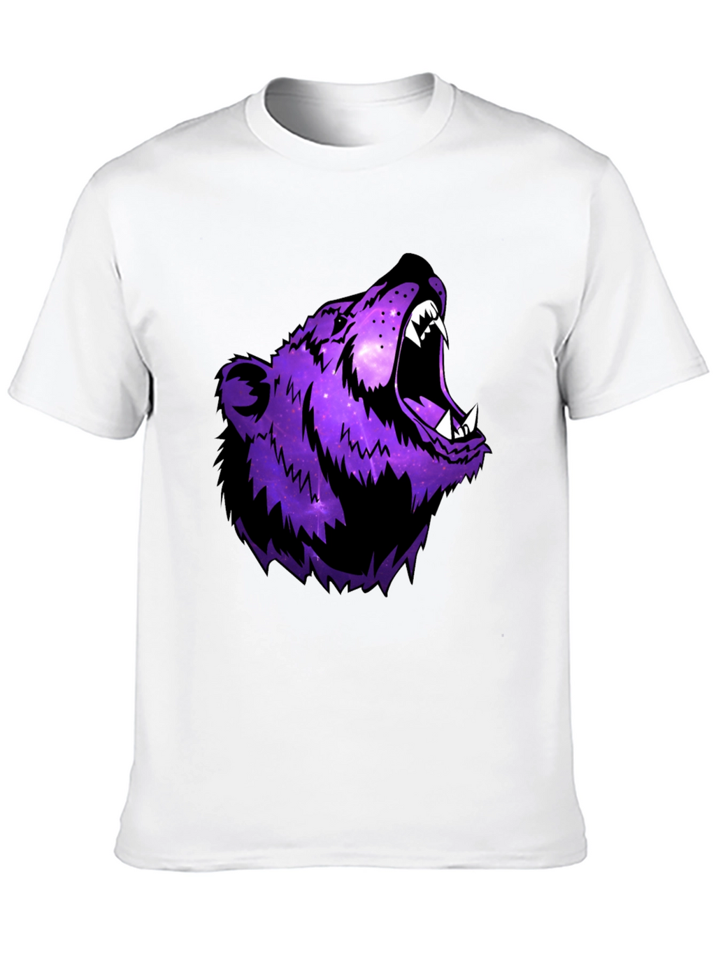 Galaxy Bear Graphic Black T-Shirt