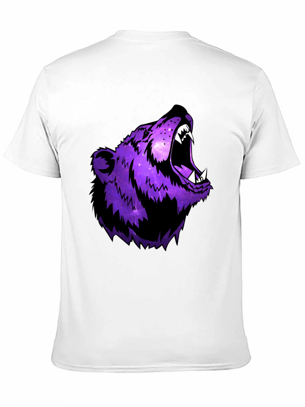 Galaxy Bear Graphic Black T-Shirt