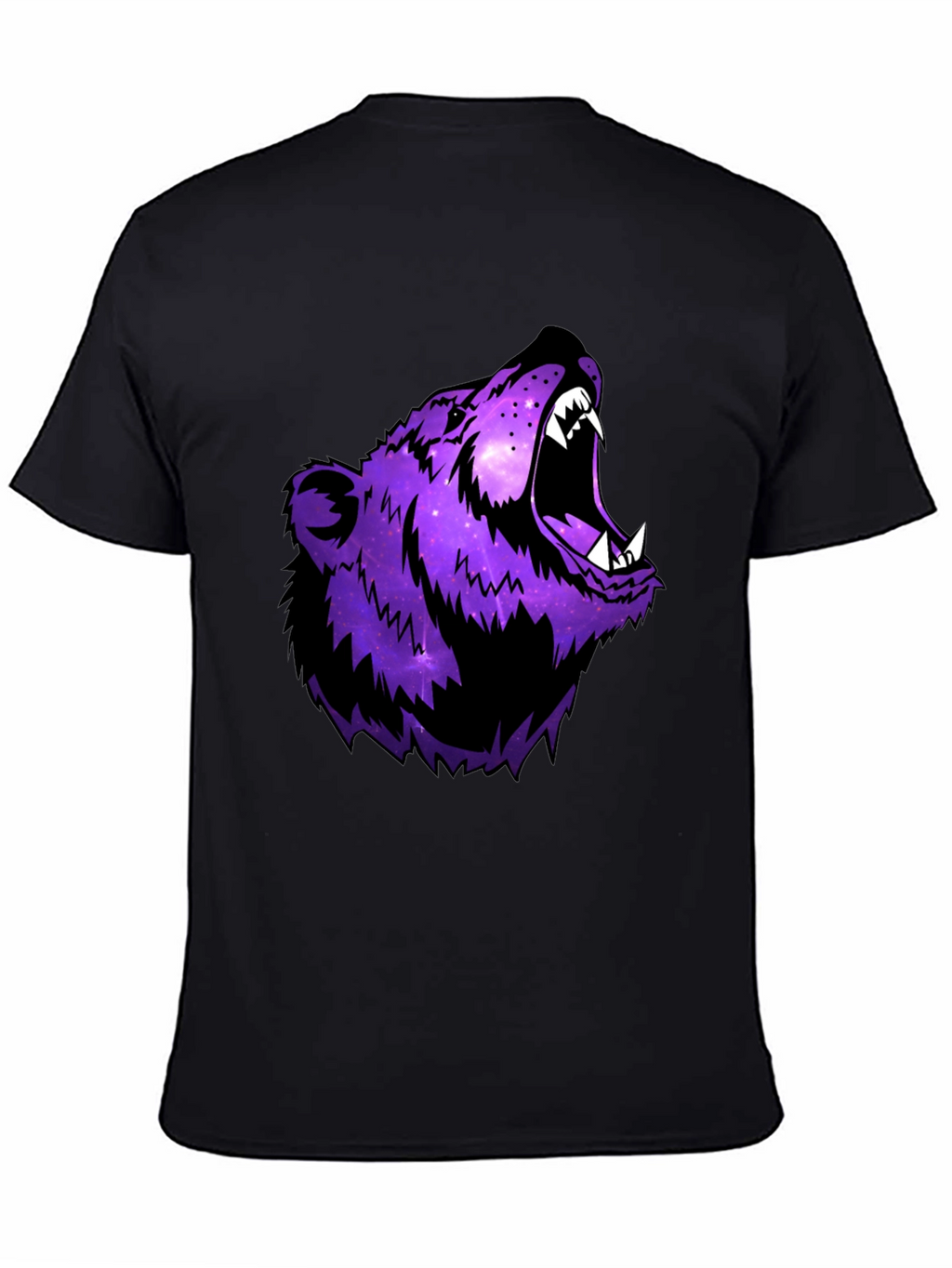 Galaxy Bear Graphic Black T-Shirt