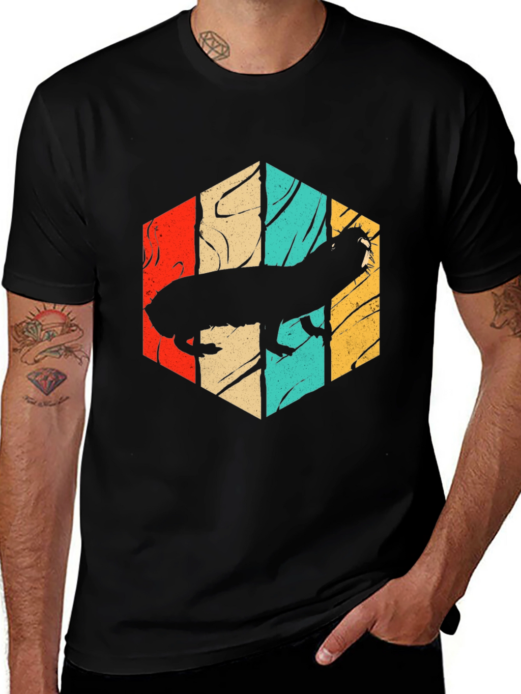 Retro Llama Silhouette Tee