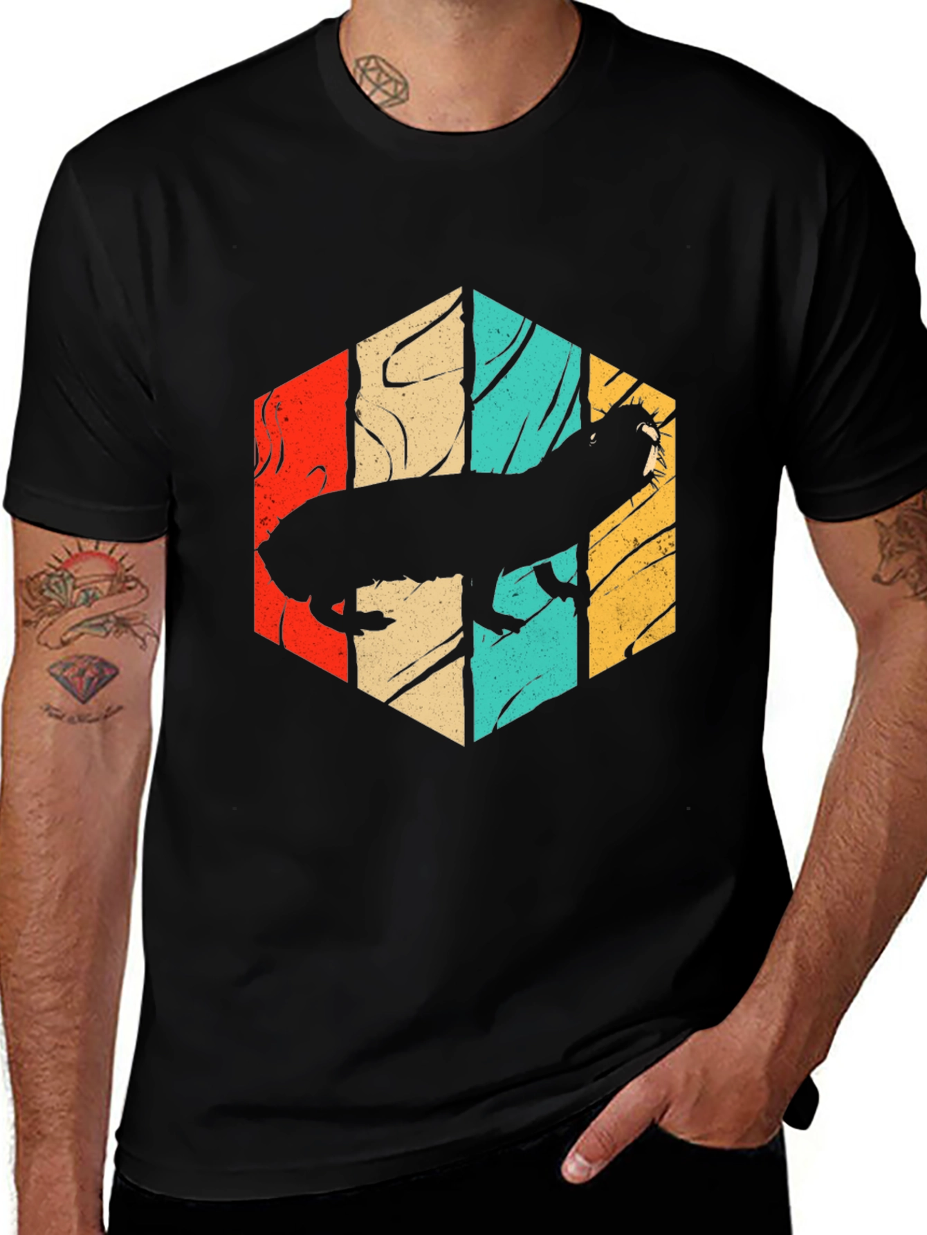 Retro Llama Silhouette Tee
