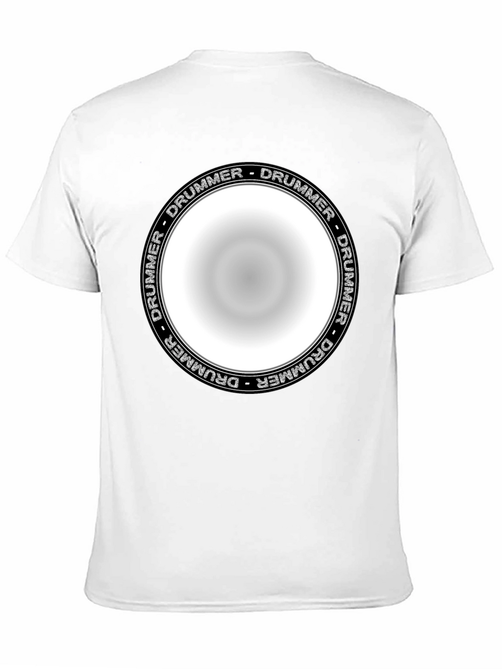 Drummer Circle Graphic T-Shirt - Unisex Black Tee
