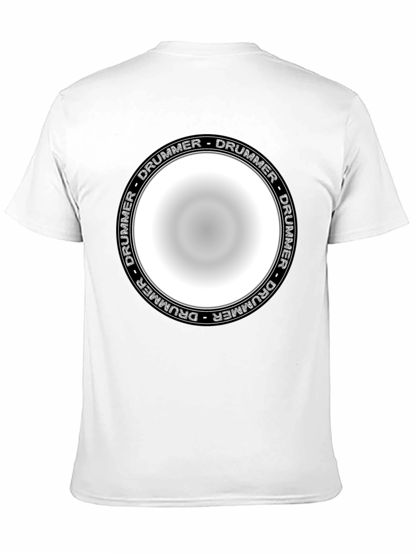 Drummer Circle Graphic T-Shirt - Unisex Black Tee