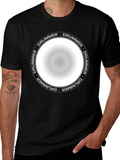 Drummer Circle Graphic T-Shirt - Unisex Black Tee