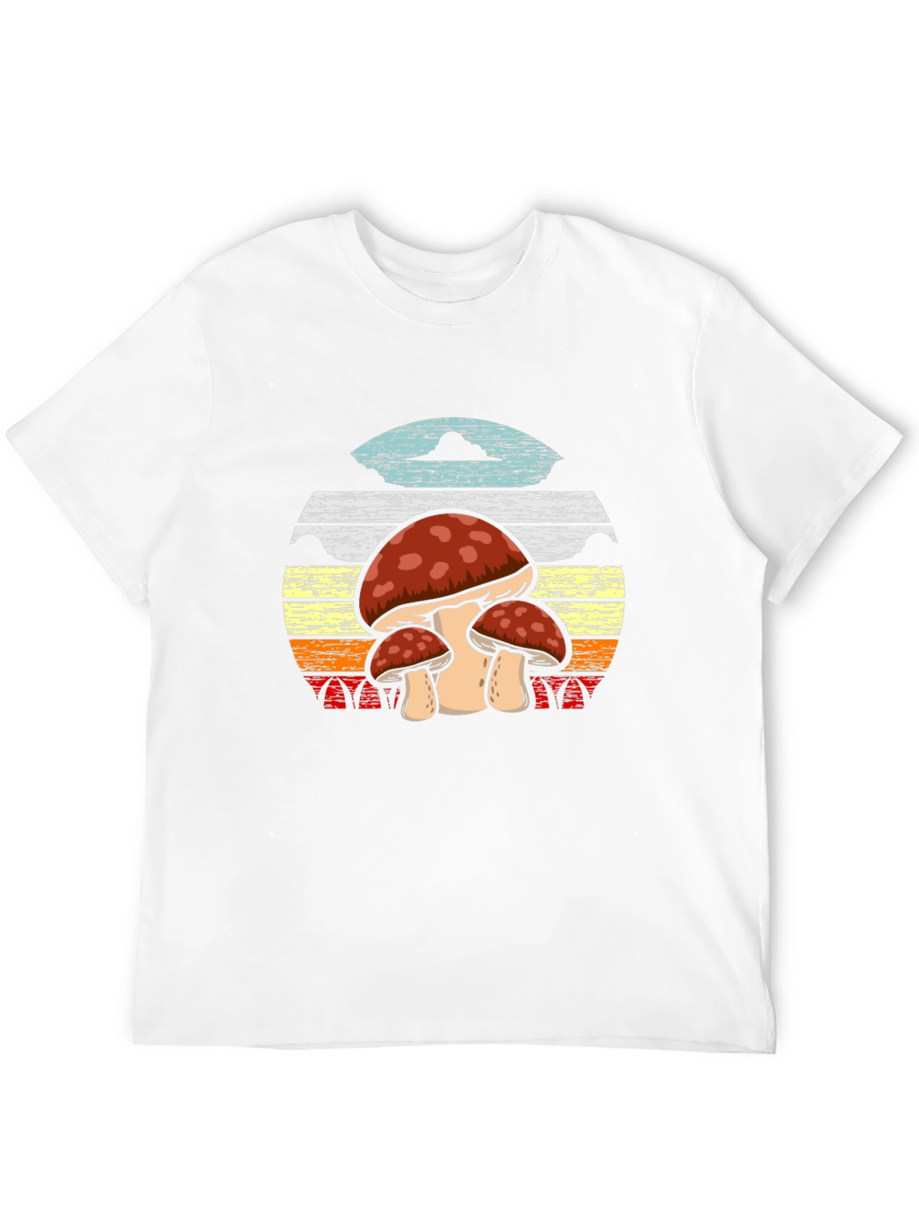 Retro Mushroom T-Shirt - Nature Inspired Graphic Tee