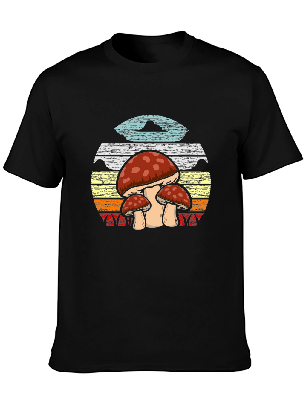 Retro Mushroom T-Shirt - Nature Inspired Graphic Tee