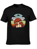 Retro Mushroom T-Shirt - Nature Inspired Graphic Tee